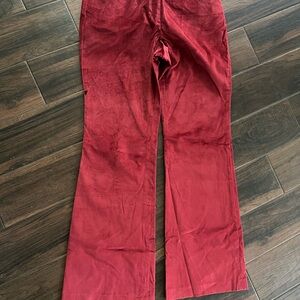 Body by Victoria Christie fit Burgundy velvet bootcut pants size 14 NWOT